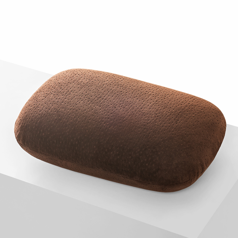 Almohada multifunción de espuma viscoelástica para el cuello, almohada de viaje suave de rebote lento para dormir, masaje de salud Cervical, almohadas para siesta: Chocolate