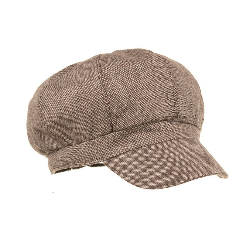 SILOQIN Women's Cap Style Cotton Cloth Newsboy Caps Mujer Gorras Planas Simple Octagonal Hat Brands Sombrero Flat Cap