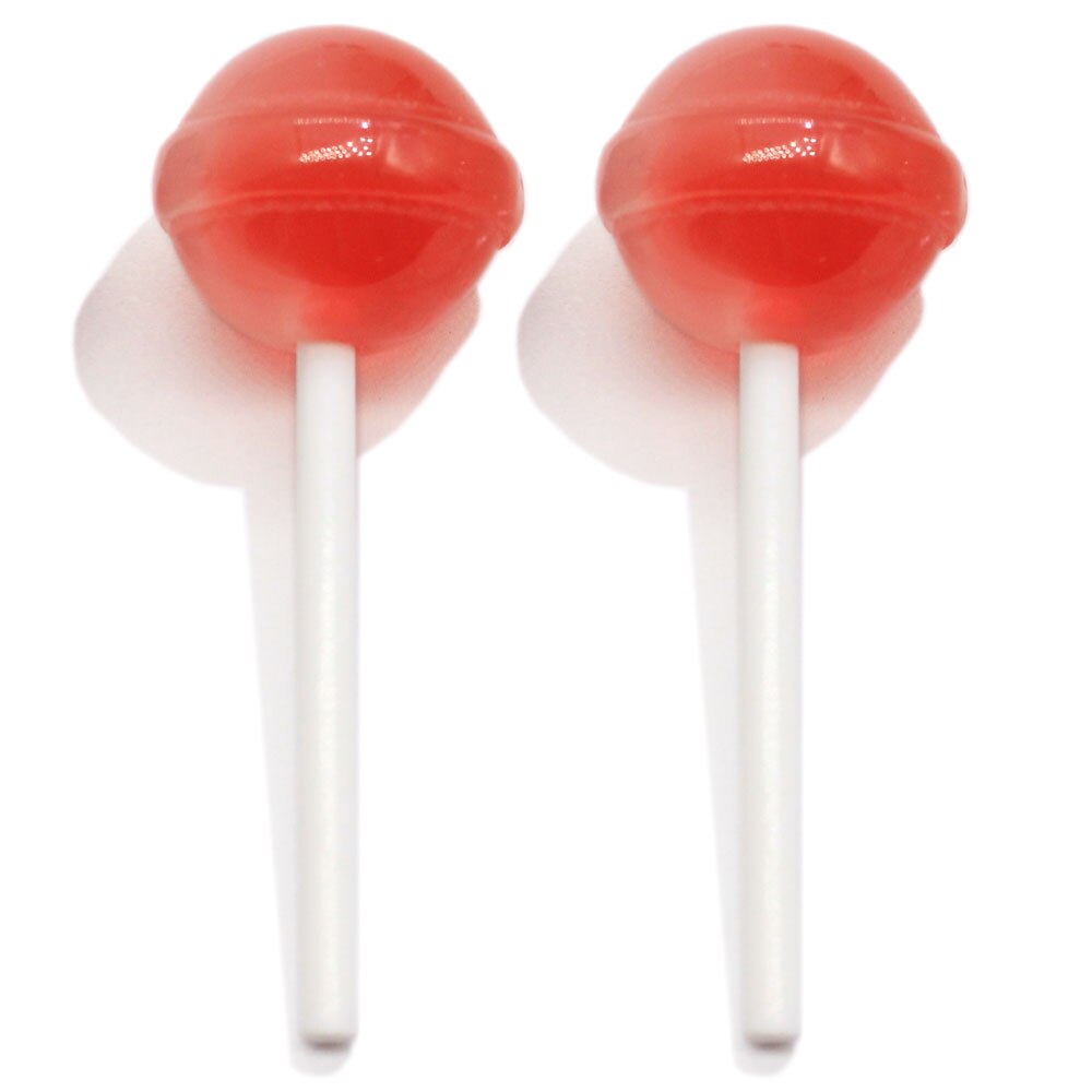 Piruletas redondas de colores en miniatura para hacer joyas, 50/100 Uds.