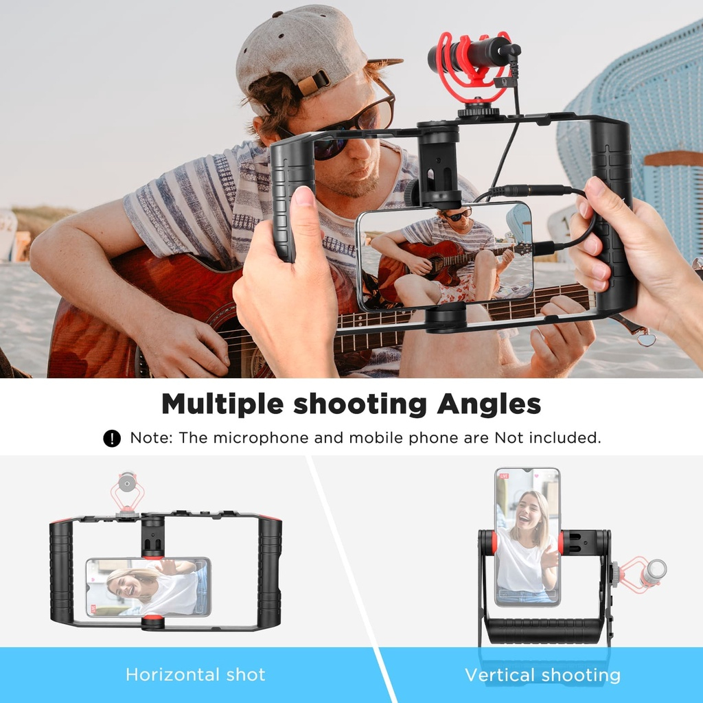 BOYA BY-VG300 Smartphone Video Rig Handheld Phone Selfie Gimbal Stabilizer Tripod for avid smartphone photographers filmmakers