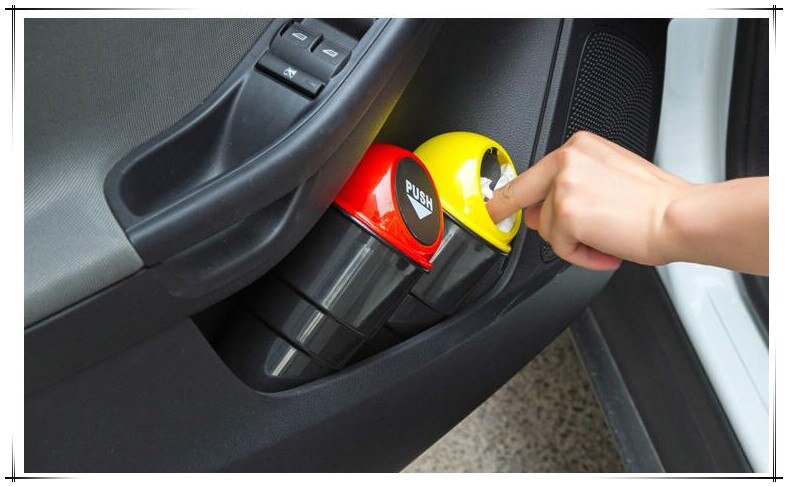 Rød sort bil styling mini skraldespand til renault fluence laguna 3 symbol 1 2 talisman stationcar tilbehør