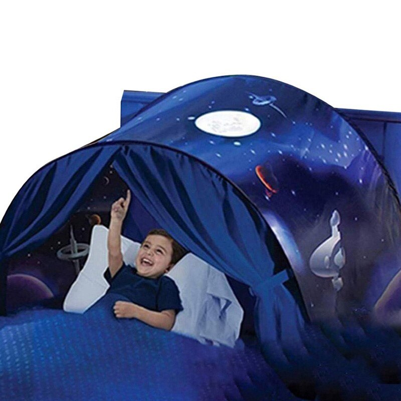 Sänky taitettava tähtitaivaan unelma -teltta, jossa on kevyt säilytystasku lapsille nukkumassa taitettava patjateltateltta: 03