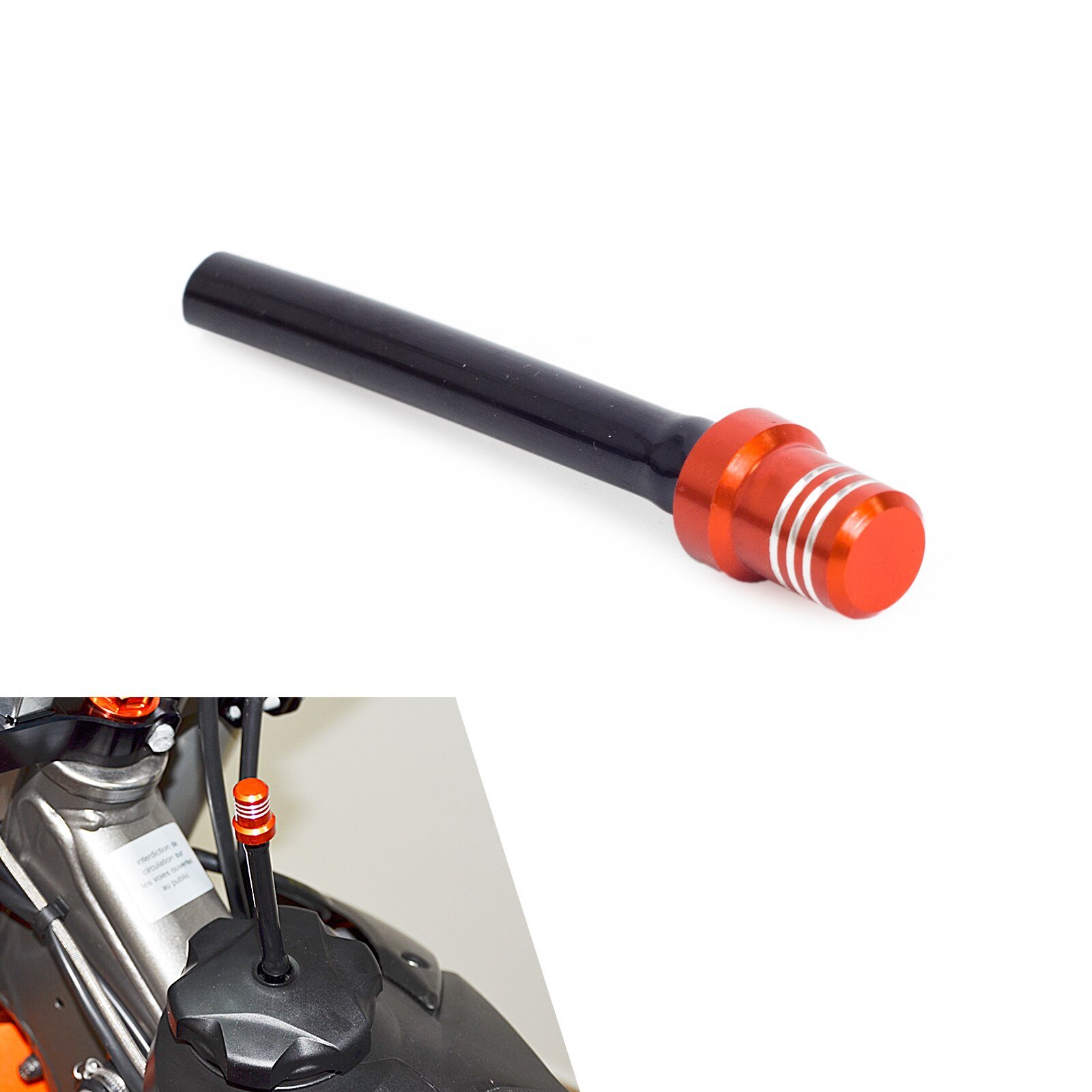 Motorrad Seitenständer Für KTM 125-500 - Aluminium Mit ABS-Fuß - Passend Für Modelle 2008-2022 - Schwarz