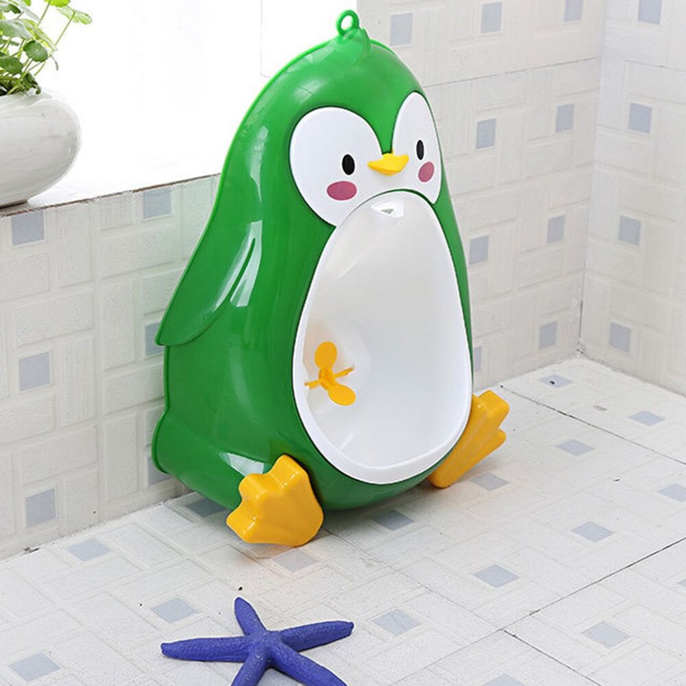 Baby Potje Wc Potties Leuke Pinguïn Pot Muur Gemonteerde Urinoirs Draagbare Training Jongen Kids Wc Lekvrij Kinderen Potje Borstel
