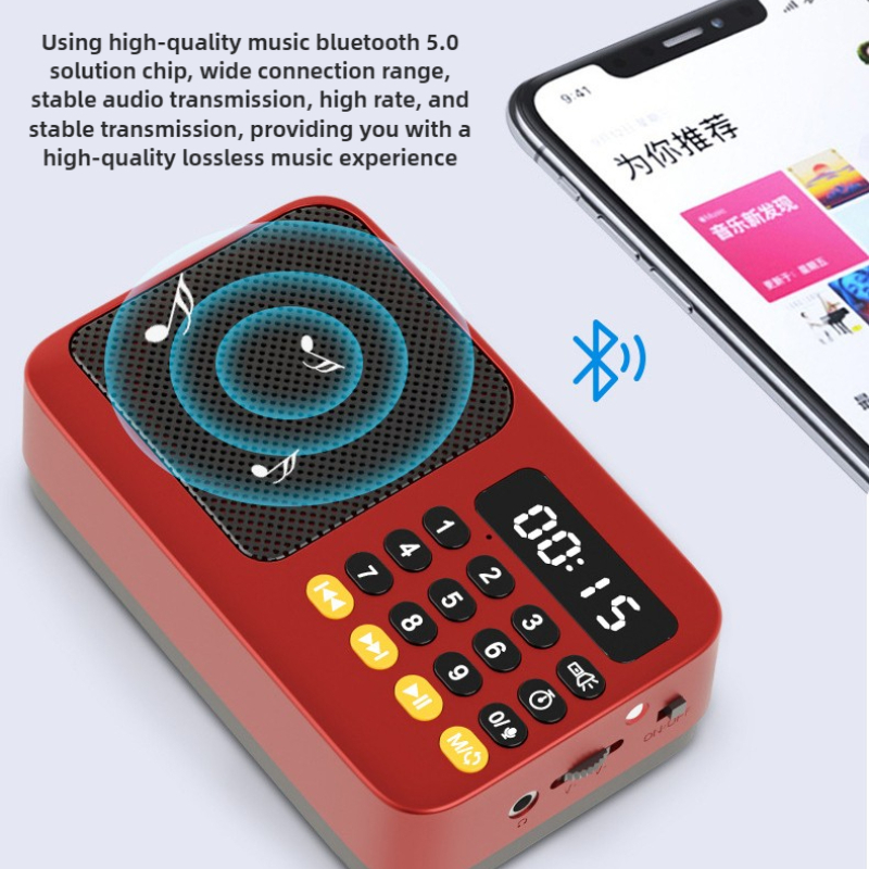 Radio Radio Fm Przenośne małe awaryjne akumulatory Ham Bluetooth Sound Box Kuchenne Am Mini Vintage Ham Głośnik Odtwarzacz Mp3