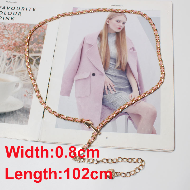 Cetiri Vrouwen Mode Metalen Heup Ketting Riem Elegante Goud Zilver Franjes Ring Taille Keten Kleding Riemen: Style 12