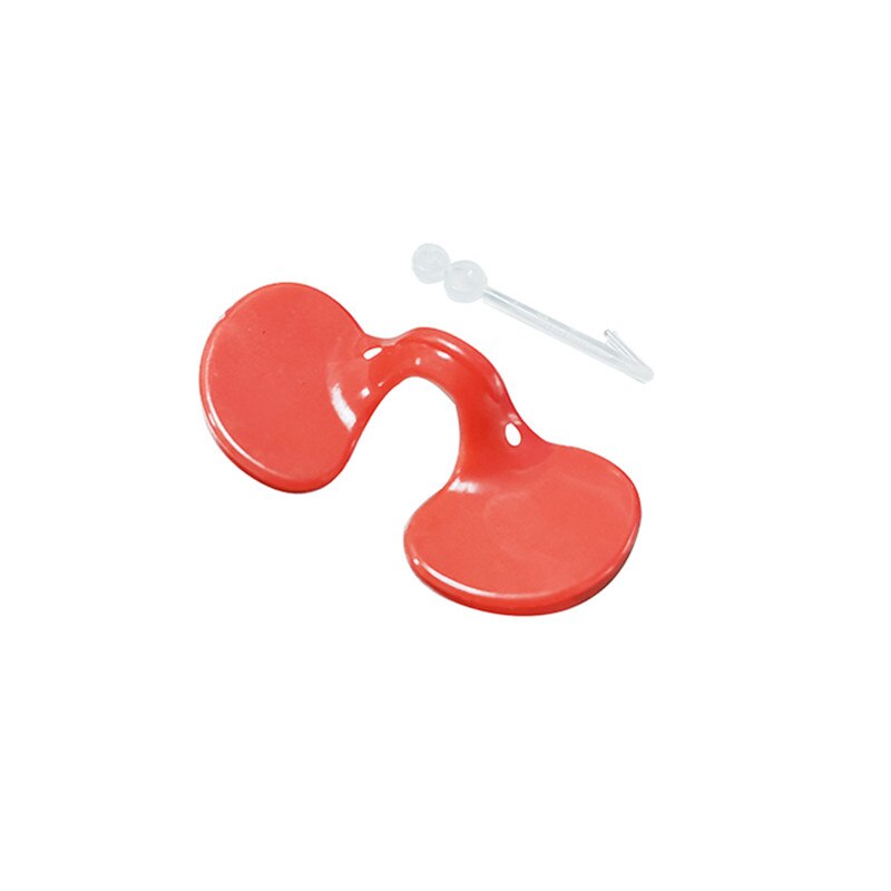 50 Pcs Chicken Glasses Red Plastic Material No. Perforated Anti-pecking Chickens Chicken Supplies Equipment Goggles: Default Title