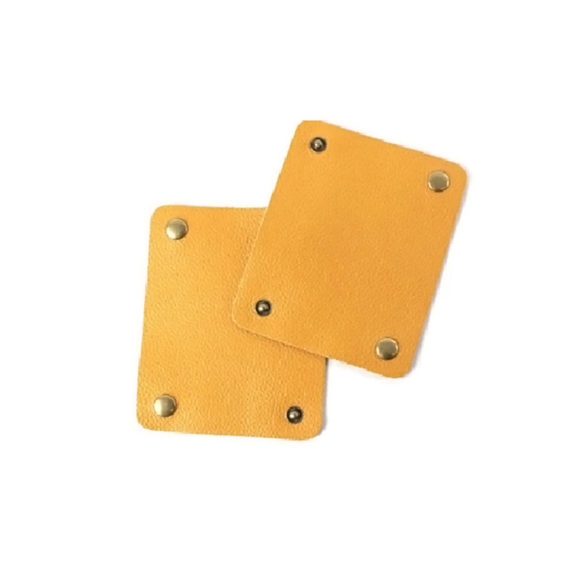 Poignée de bagage en cuir, valise enveloppante, poignée de protection, sangle d&#39;épaule pour poussette: YELLOW
