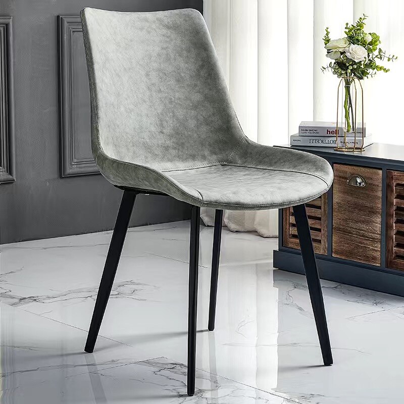 Spisestole metal spisebordsstol læder spisestole: 1