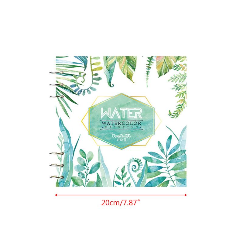 300g/m2 Watercolor Paper 20 Sheet Painted Water Color Painting Book U4LD: A