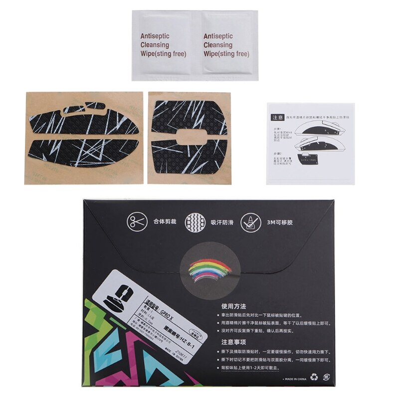 DIY Mouse Skin Mouse Skates Side Stickers Sweat Resistant Pads Anti-slip Grip Tape for logitech G Pro X Superlight Mouse