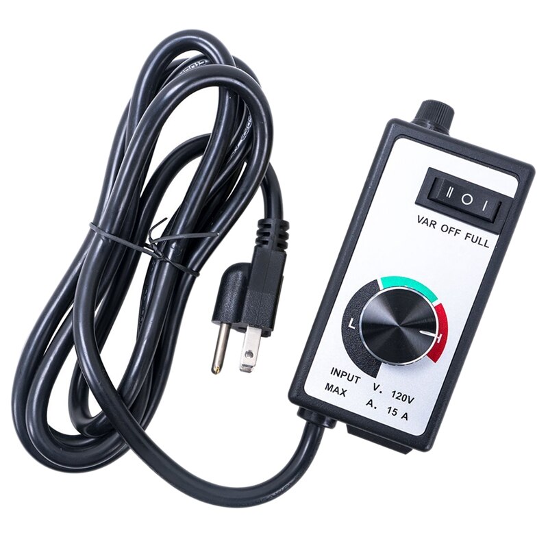 Top Variable Fan Router Speed Controller 3 Settings Hydroponics Inline Fan Exhaust Air 500W To 1800W Adjuster Us Plug