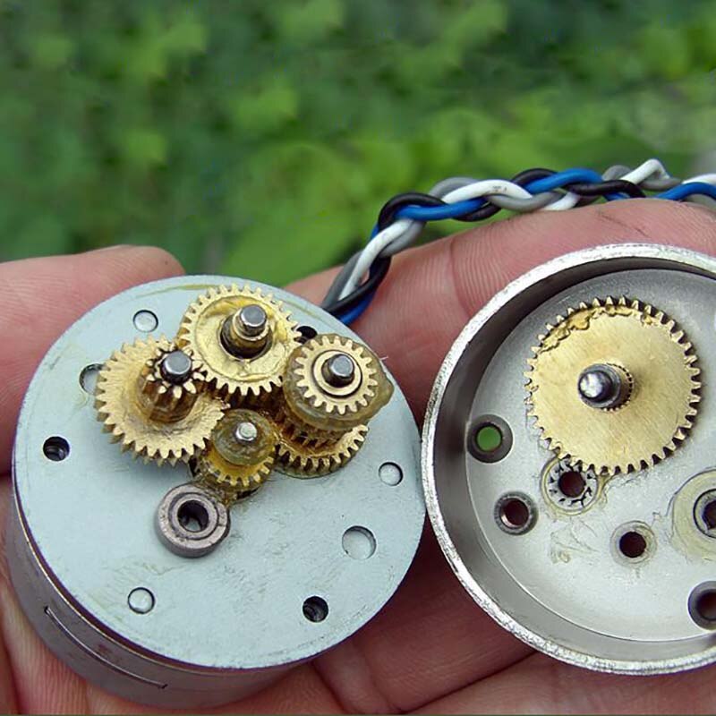 TIKO 35mm Stepper Motor 2-Phase 4-Wire Step Angle: 7.5 Degree Micro Stepping Motor with Metal Precision Gear for 3D Printer