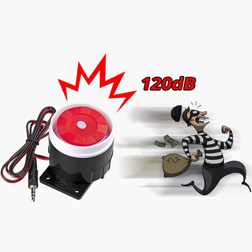 Wired Mini Horn Siren Home Security Alarm System For Home Security 120dB 12V safe item