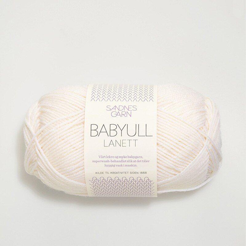 1*50g kugle sandnes garn babyull lanett garn merino uld garn håndstrikke garn: 1001