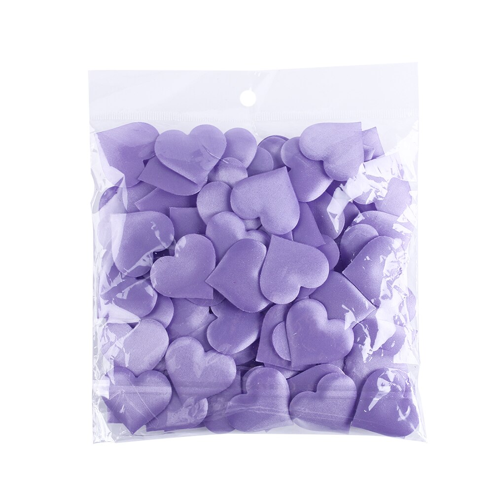 100 Stuks Padded Stof Confetti Gooien Bloemblaadjes Romantische Spons Liefde Hart Tafel Bruid Bruiloft Valentijnsdag Party Decoration