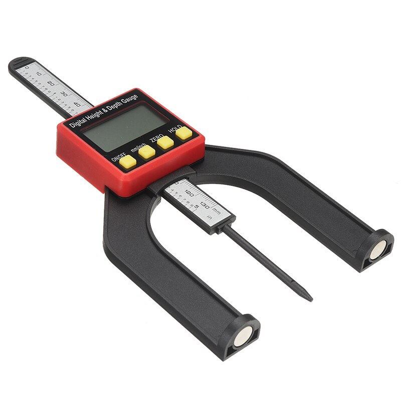 LCD Digital Altimeter Height Depth Gauge For Adjusting The Saw Blade And Router Bit Heights Woodworking Gauging Tools