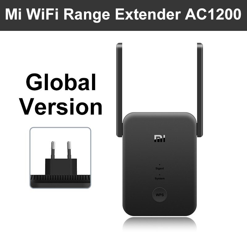 Nova versão global xiaomi ac1200 mi extensor de alcance wi-fi 2.4ghz 5ghz banda 1200mbps de alta velocidade wi-fi fazer hotspot repetidor rede: Xiaomi AC1200