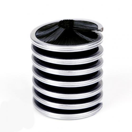 Cepillo de limpieza portátil para escalada en roca, herramienta de limpieza de cuerda de rescate para escalada: Black