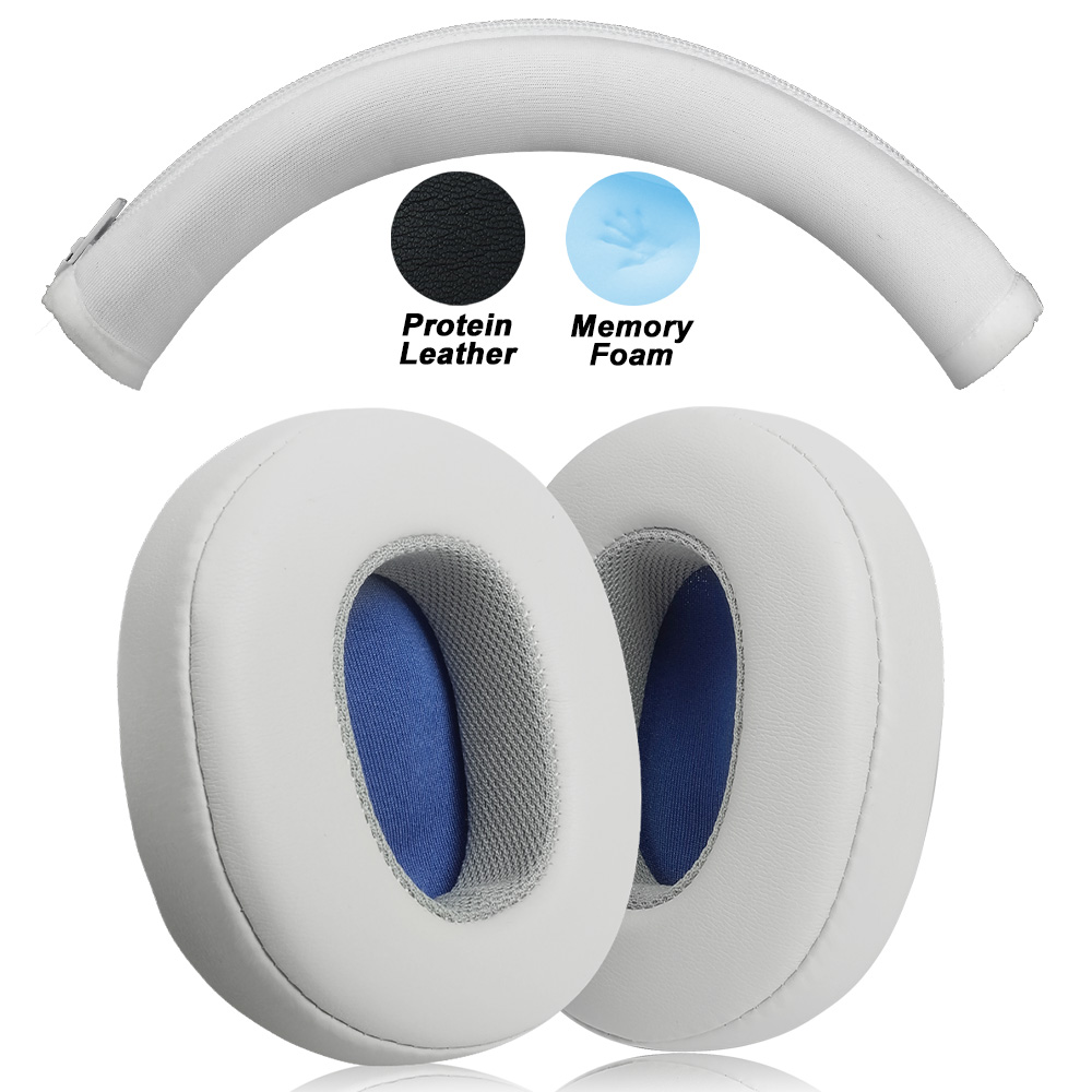 Almohadillas de auriculares para Edifier W600 660BT W800BT W830 W800X W808BT K800 K830 K815P K841P almohadillas de repuesto orejeras Memor: Gris claro
