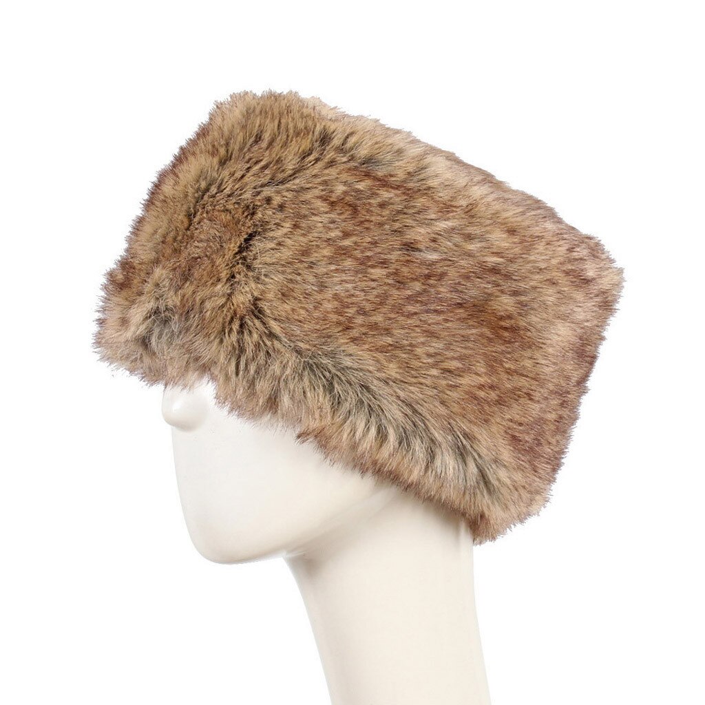 Winter Hats for Woman Keep Warm Faux Fur Ladies Headgear Czapka Zimowa Snow Hat Female Solid Color Cap Sombrero Mujer 12.30