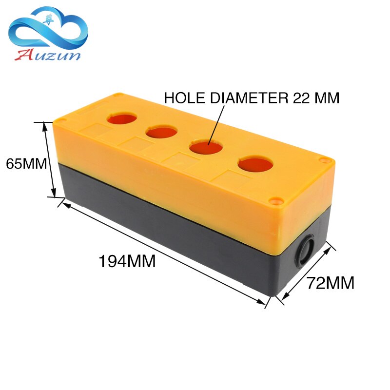 4 hole button box waterproof button box control box 22mm bx4-22 emergency stop button box