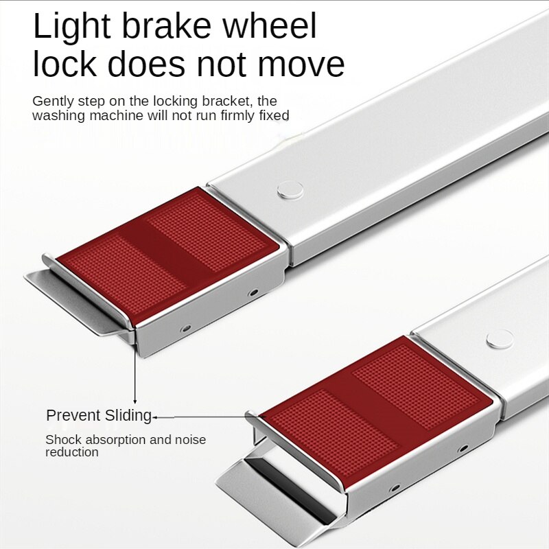 Washing machine base bracket tripod mobile universal wheel drum refrigerator raised anti-collision universal shelf