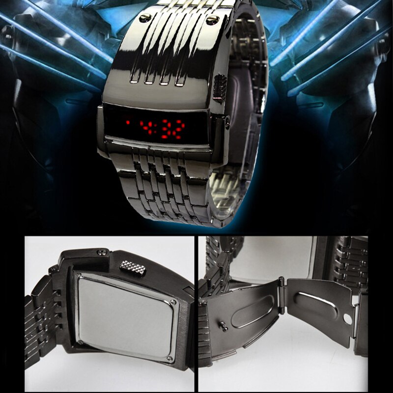 Men's Binary LED Digital Wrist Watch Father's Day FEA889