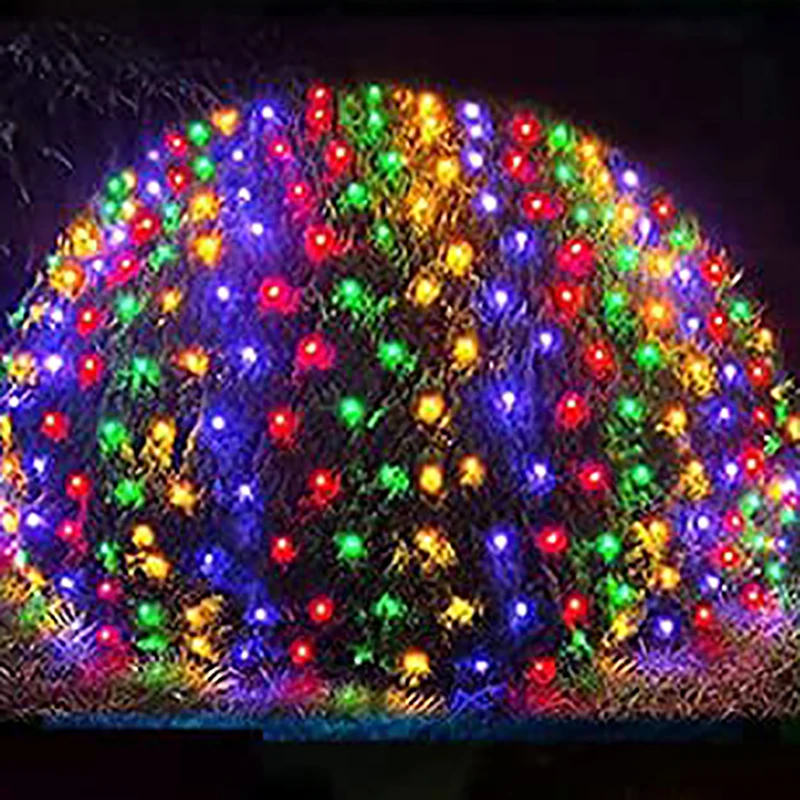 1,5x1,5 M 3x2M 6x4M LED malla de red guirnalda de luces guirnalda ventana cortina Navidad Hada luz boda vacaciones luz: changeable / 31-40 W