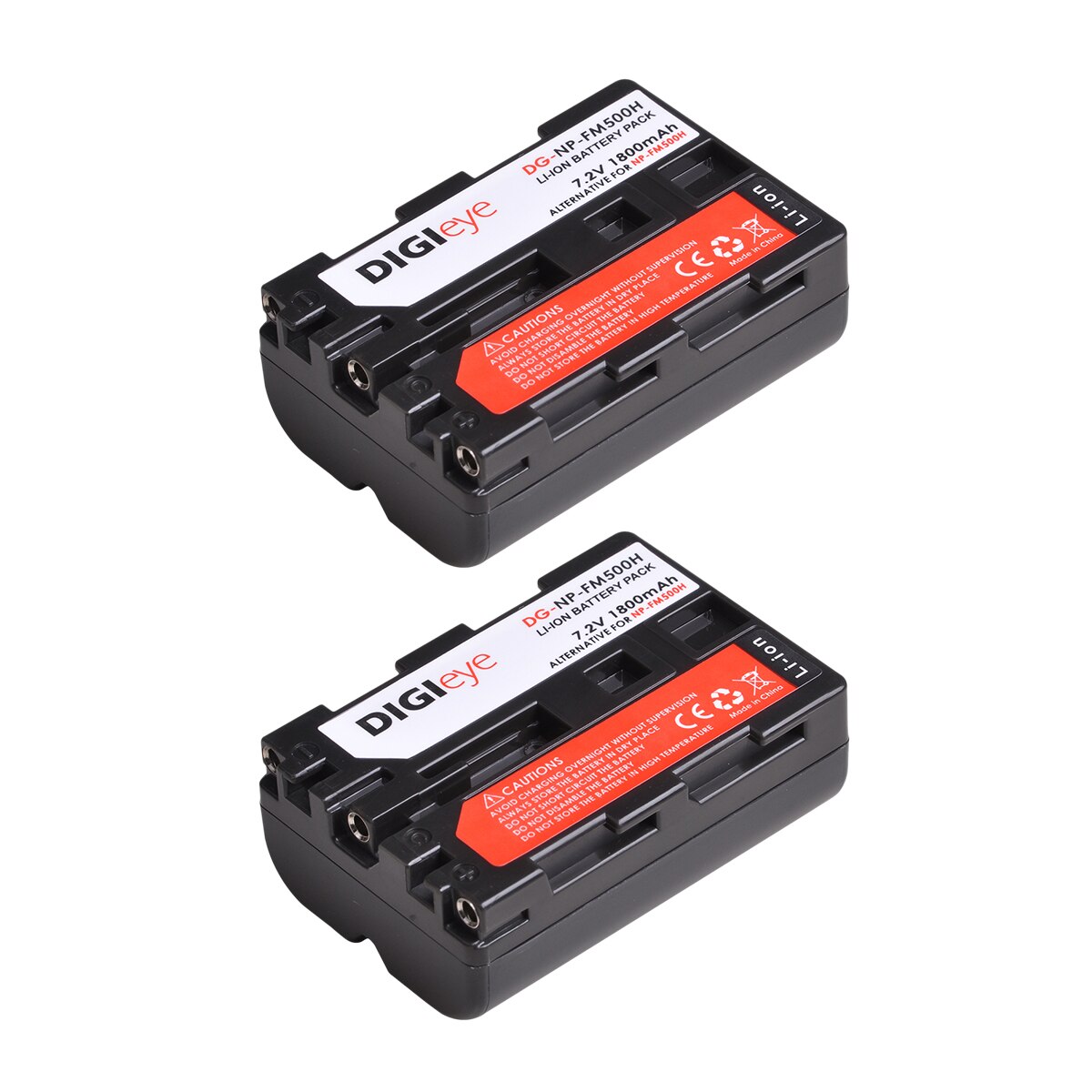 Batterie NPFM500H + double chargeur LED pour Sony Alpha a68, a77II, NP-FM500H, A58, A100, A200, A560, A580, SLT-A57, SLT-A700: 2 battery