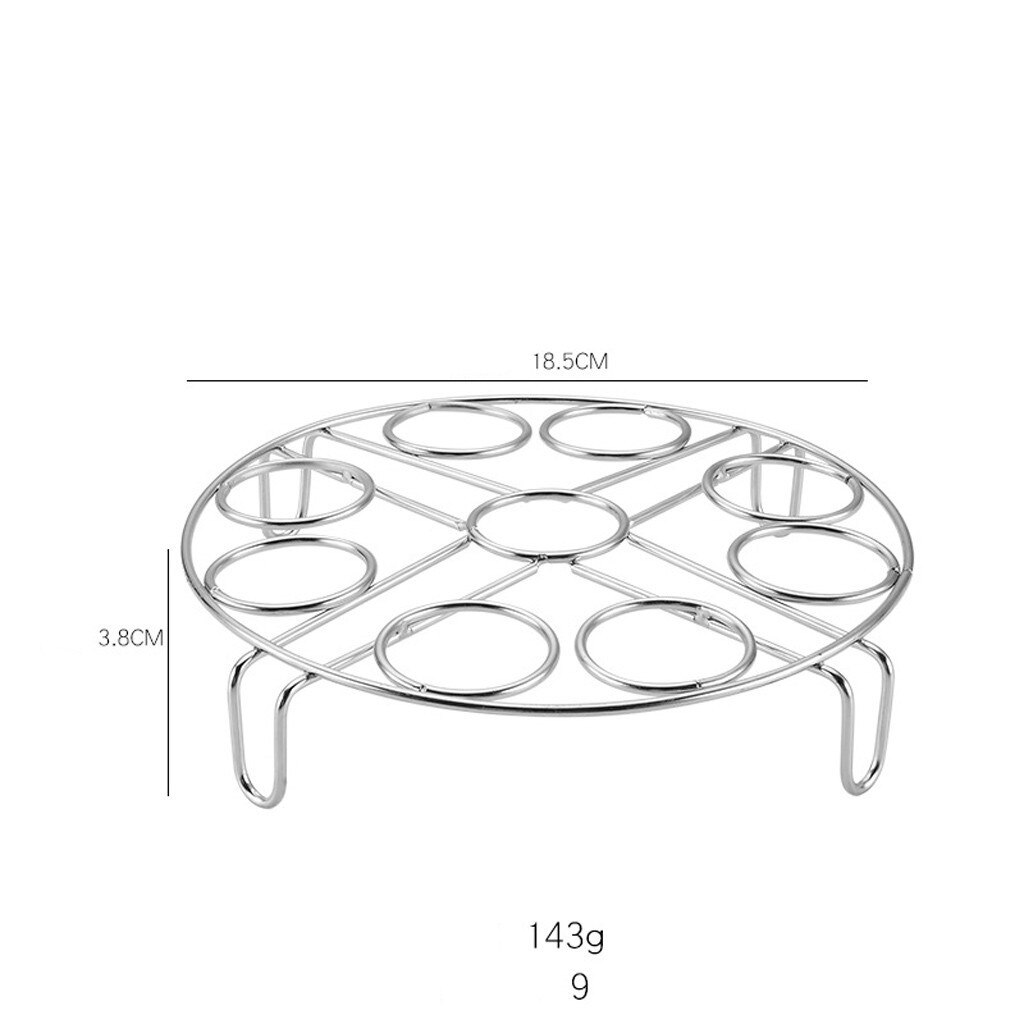 food grade kitchen stainless steel multifunctional egg steamer tripod steam rack support tray kitchen accessories
