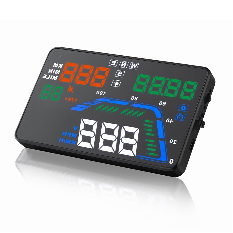 Car gps Hud Head up display Car projector hudway drive Car hud gps with HD display Automatic and manual brightness adjustment