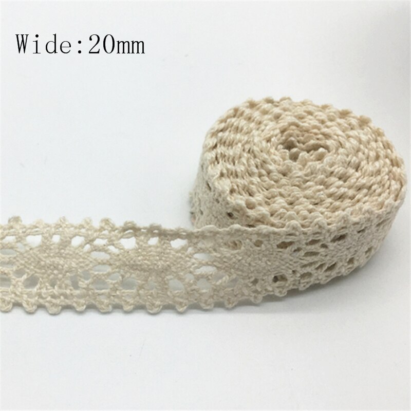 2 yards 100% Katoen Kant Lint Voor Kleding Naaien Stof Ivoor Trim Katoen Gehaakte Kant Stof Lint Handgemaakte Accessoires: Transparant