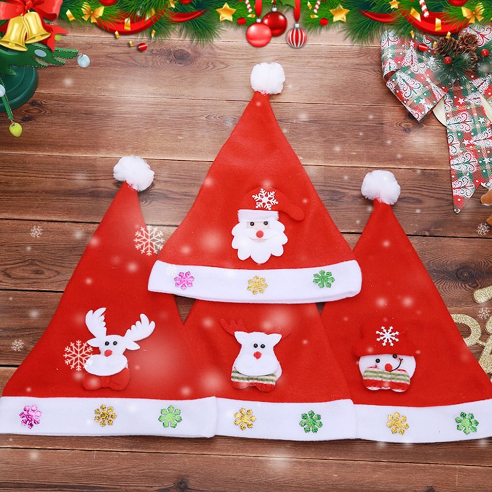 Kerstversiering pet volwassenen kinderen lichtgevende cartoon hoed hert kerstman hoed kerst