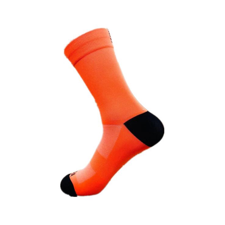 Unisex Breathable Men Cycling Socks Outdoor Sport Rosd MTB Bike Socks: Orange