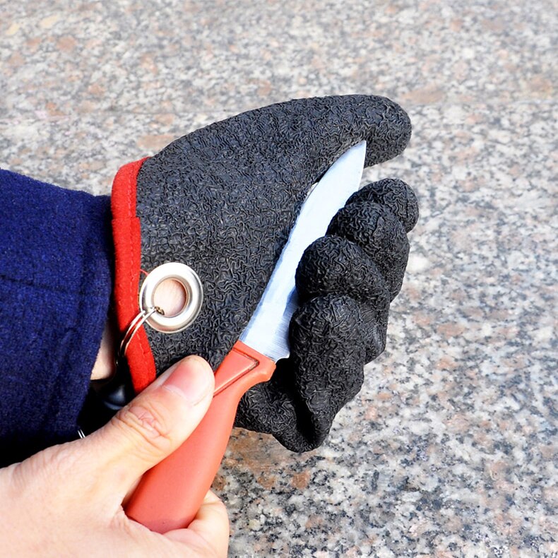 Palisander fiskeri handsker 1 stk holdbar skåret resistent filet kniv handske beskyttende skridsikker til hav & ferskvands fiskeredskaber