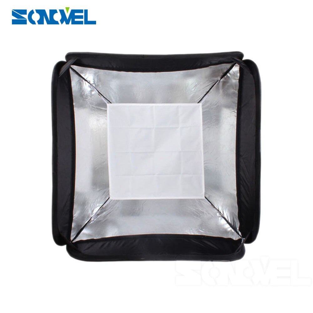 Godox 40x40 cm 15 "* 15" Lampa błyskowa Softbox dyfuzor zestaw + siatka o strukturze plastra miodu + S- uchwyt typu Bowens uchwyt robić lampy błyskowej Speedlite