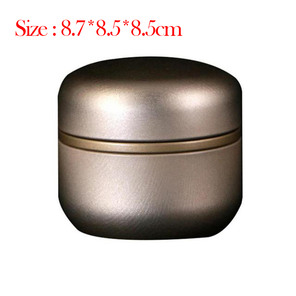 Mini Tea Tin Storage Metal Box Small Iron pot sealed pot for Coffee Tea Candy Storage Case Van Gogh Painting Container Cans: Style E5