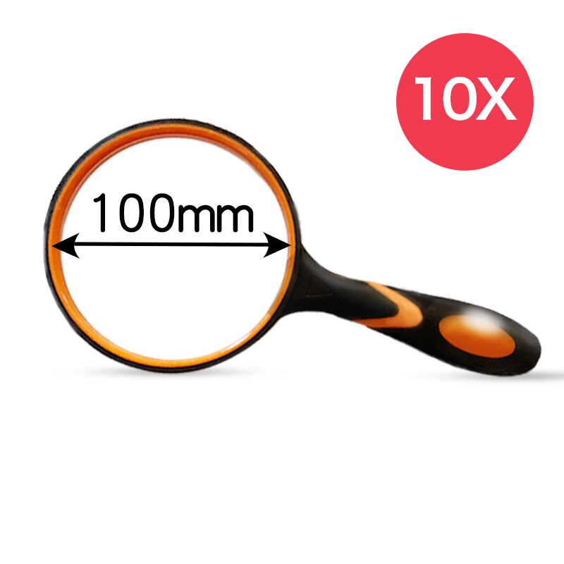 10X Magnifying Glass with Light for Reading Premium Handheld Magnifier with Light for Reading, Exploring, Inspection: xiang jiao 100mm