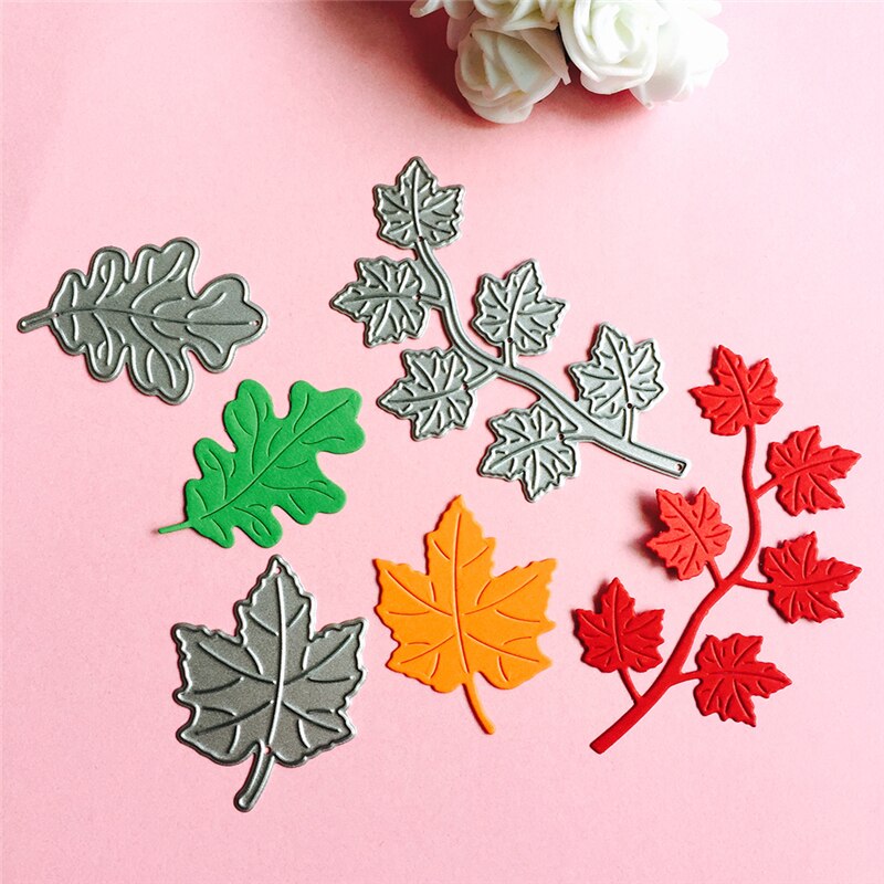 Maple Leaf Cutting Dies Stencils Scrapbook Album Embossing Card DIY Craft Decor N1HA