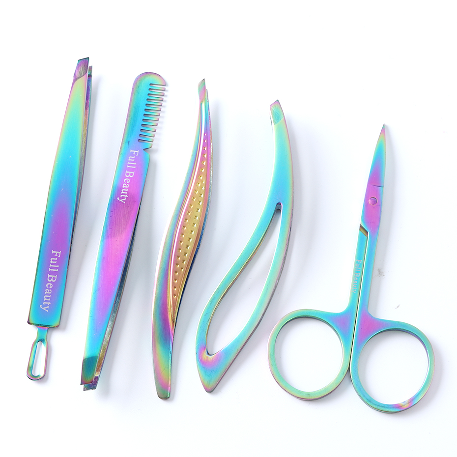 1 Pc Professionele Wenkbrauw Pincet Schaar Gezicht Haar Dode Huid Puller Wimper Extension Clips Makeup Manicure Gereedschap NFFBM1-5