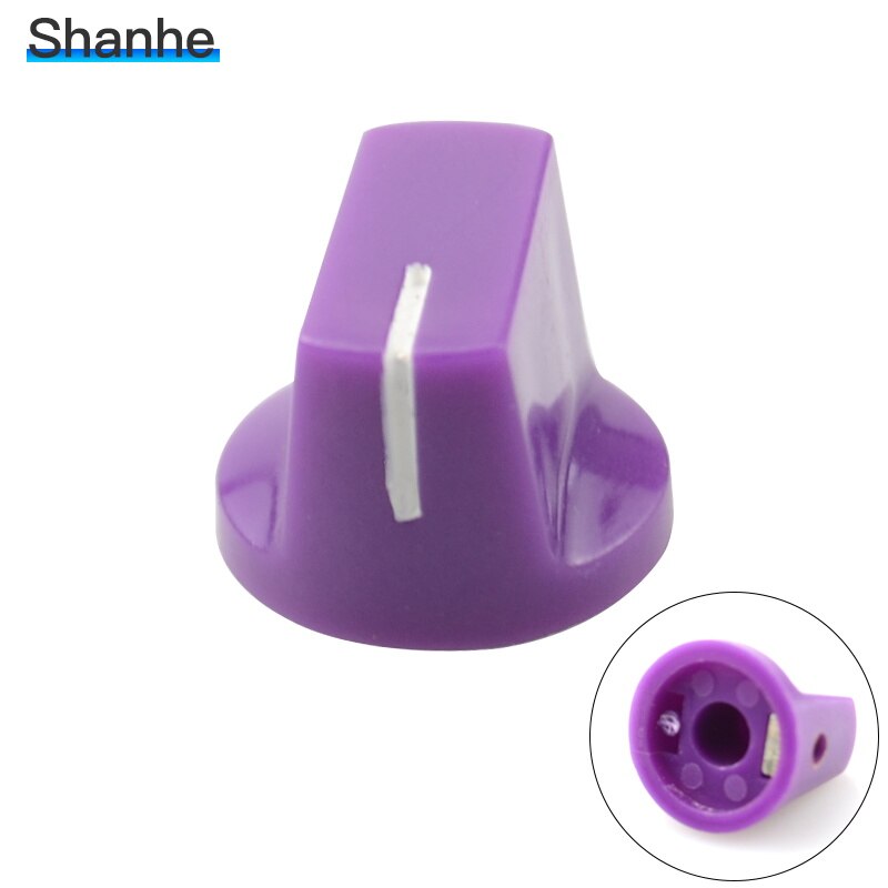 Manopola potenziometro albero diametro 6mm per pentole: Viola