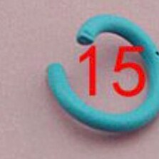 100 pcs/lot 1,2x8mm Bunte Metall DIY Schmuck Offene Einzelnen Loops Jump Ringe & Split ring für schmuck machen: light blue 15