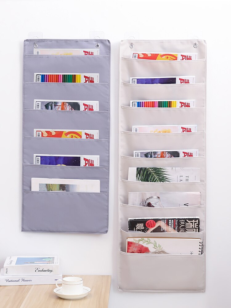 Over the Door File Organizer,Wall Mounted Hanging File Folder Holder Mail organizers, Office Supplies Storage Pocket for Paper