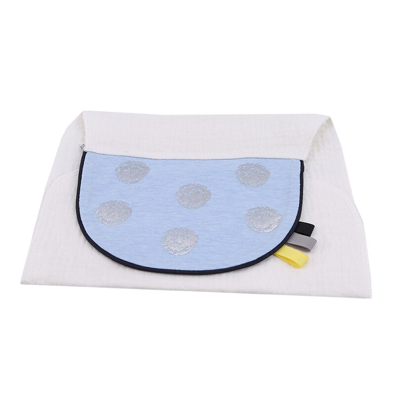 Katoenen Baby Wicking Handdoek Absorberen Zweet Terug Handdoek Transpiratie Doekjes Herbruikbare Leuke Printing Baby Handdoek: blue