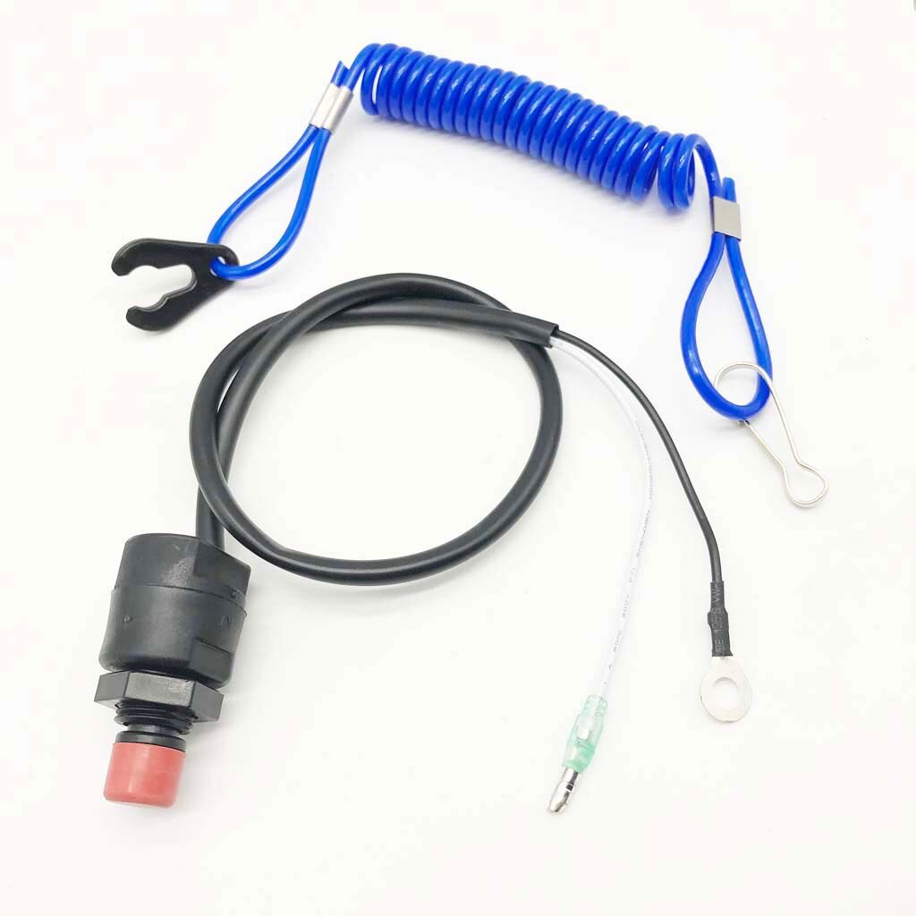 Outboard Cut off Boat Motor Emergency Kill Stop Switch For Yamaha w/ Spring