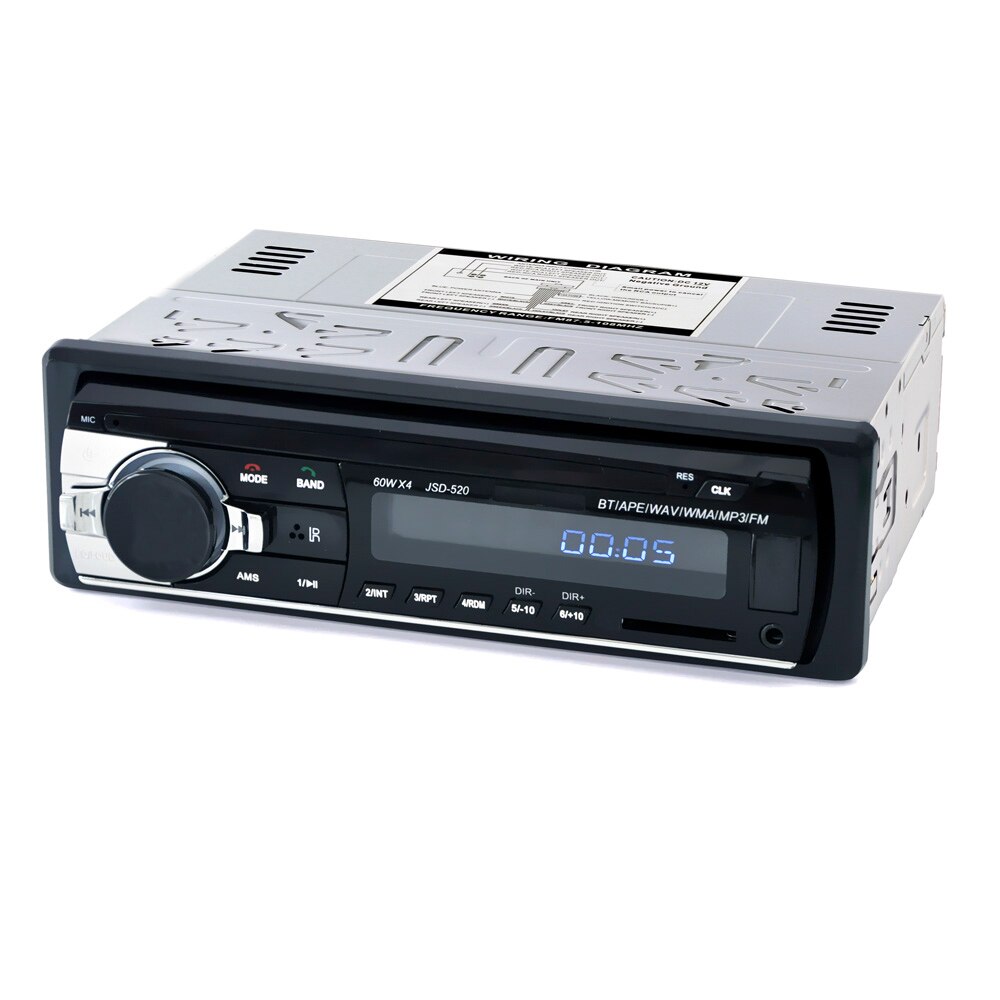 Voor Auto Radio 12V S Auto 1 Din Audio JSD520 Coche Bluetooth 2.5 &#39;&#39;Scherm Stereo Automotive Mp3 Fm usb Auto