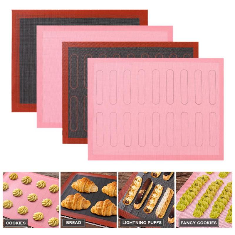 Geperforeerde Siliconen Bakken Mat Non-stick Cookie Pad Rolling Deeg Mat Hittebestendige Brood Koekjes Bakken Oven Sheet Liner