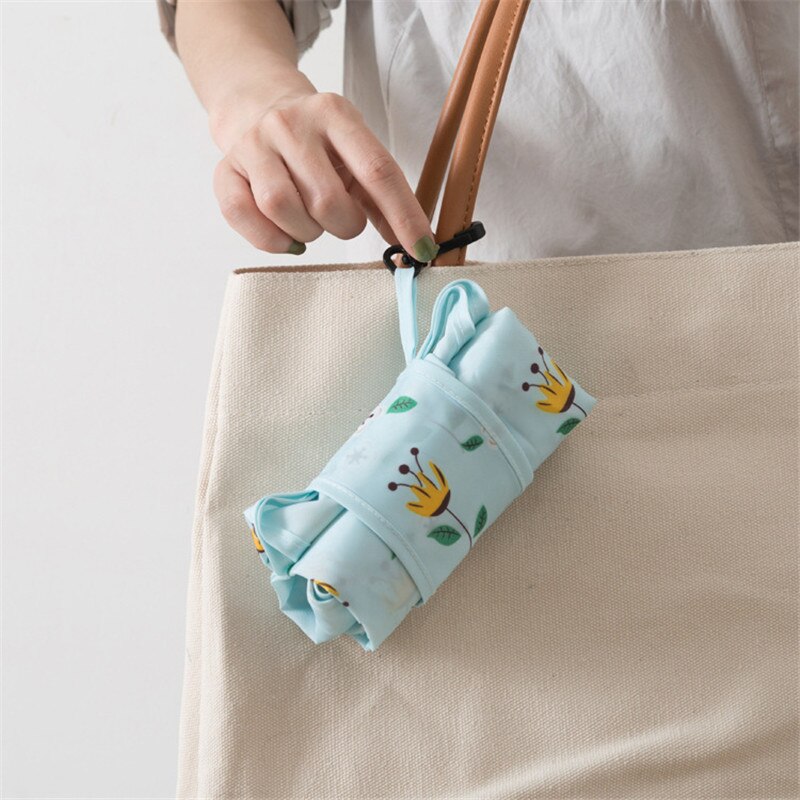 Waterproof Polyester Folding Reusable Eco Shopping Bag Travel Pouch Tote Handbag Shoulder Bags Casual