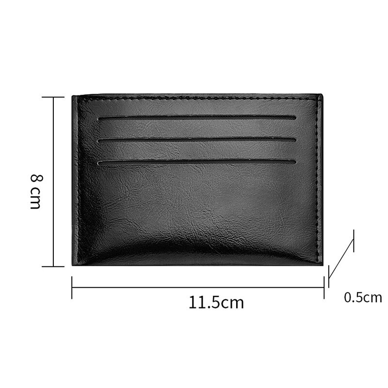 6 Card Slots Ultra-thin Credit Card Holder Men Card Wallet Bank ID Card Holder Business Card Case Purse Short Wallet Card Bag